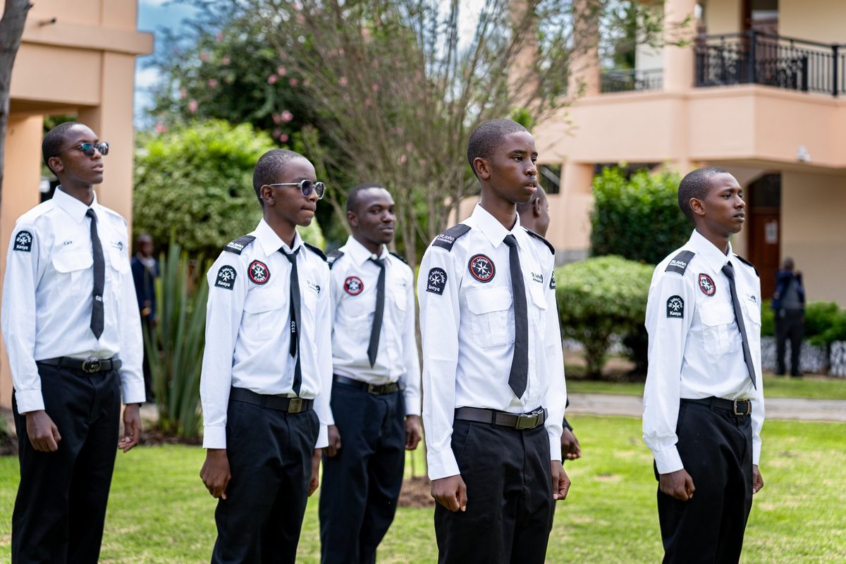 Cadets in line