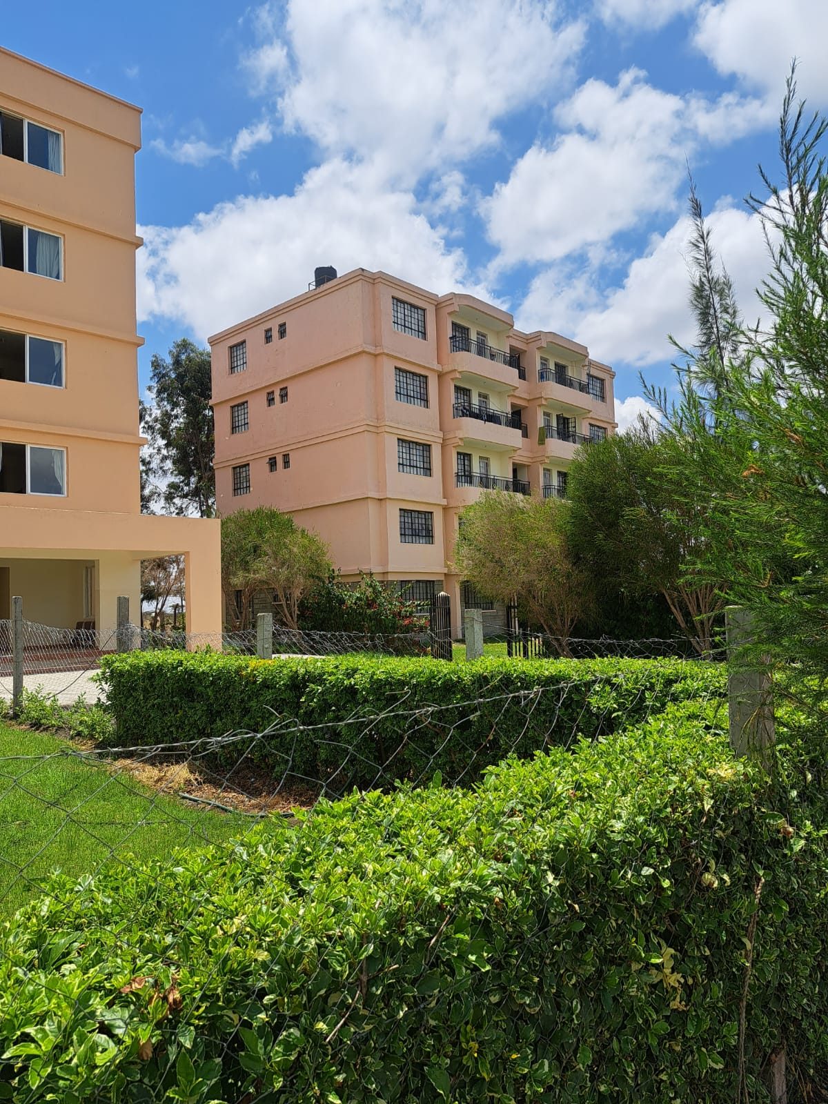 Staff flats standing beside the boys’ residences